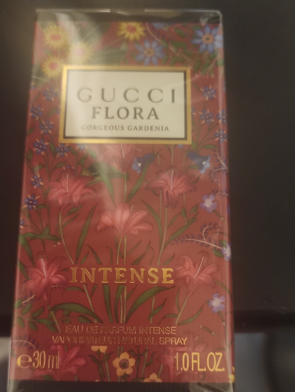 Gucci Flora Gorgeous Gardenia Intense - Red Floral Box with Gold Accents